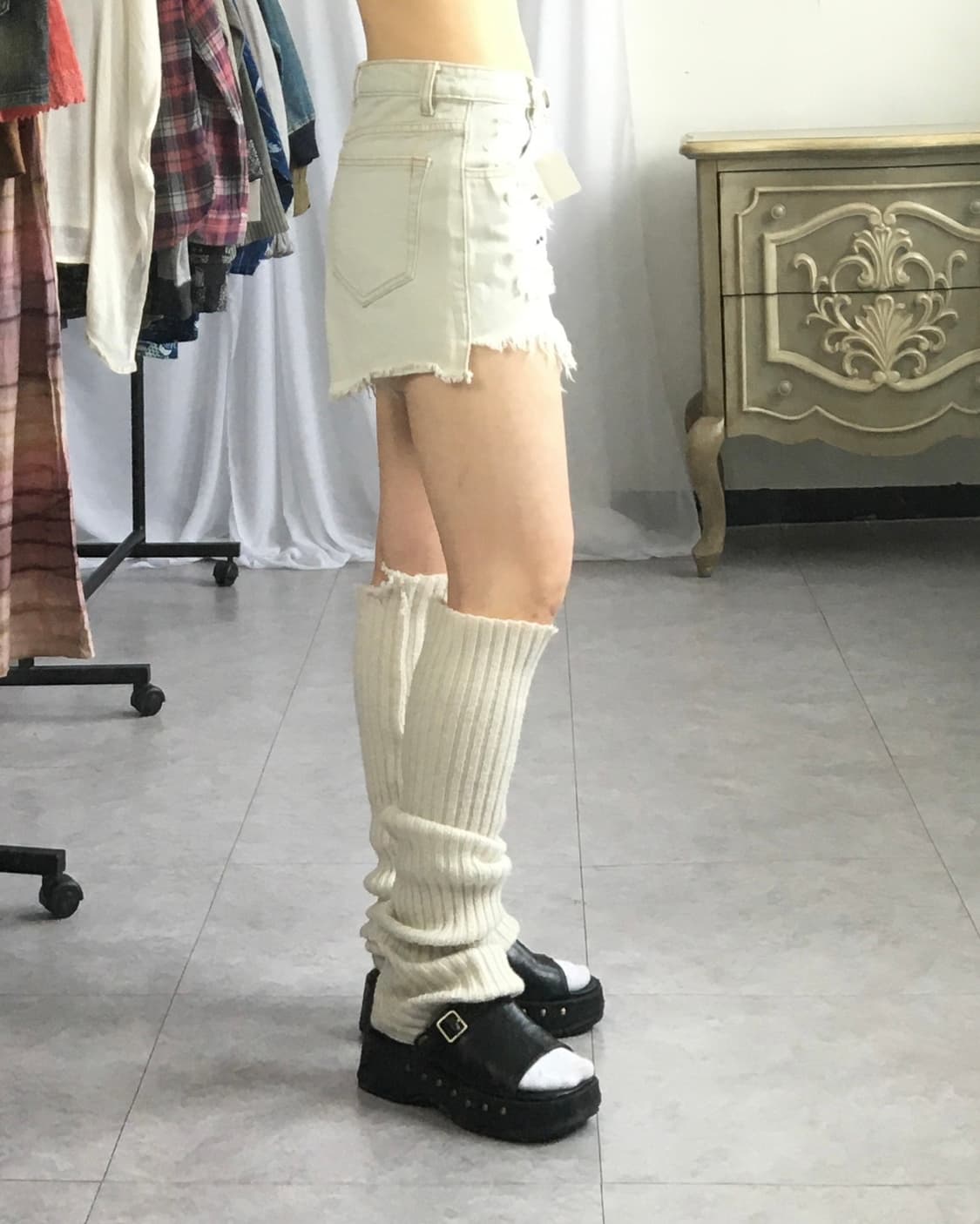 Damage denim short 상품이미지6