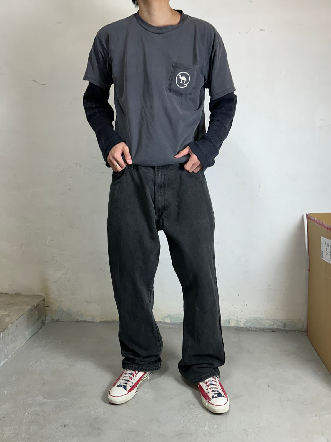 00's 리바이스 517 블랙 부츠컷 플레어진 상품이미지2