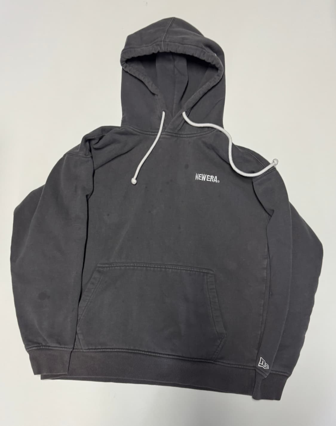 여성 뉴에라 기모 후드티 M 빈티지 그레이 상품이미지1