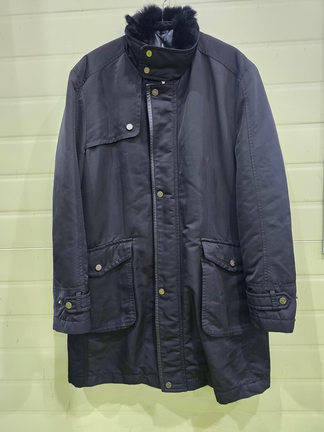 킨록 남성 블랙 코트 100-175 상품이미지1