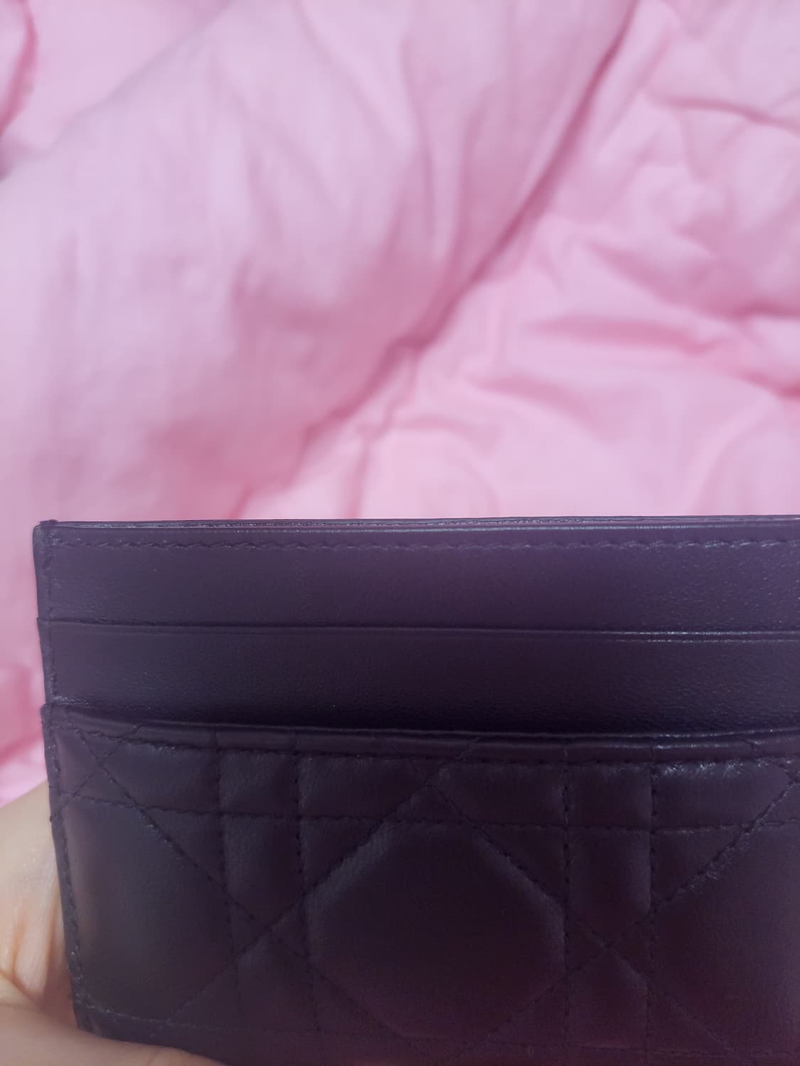 정품)급처미사용새상품!디올 마지막내림 리본보우 레이디디올프리지아 카드지갑 상품이미지9