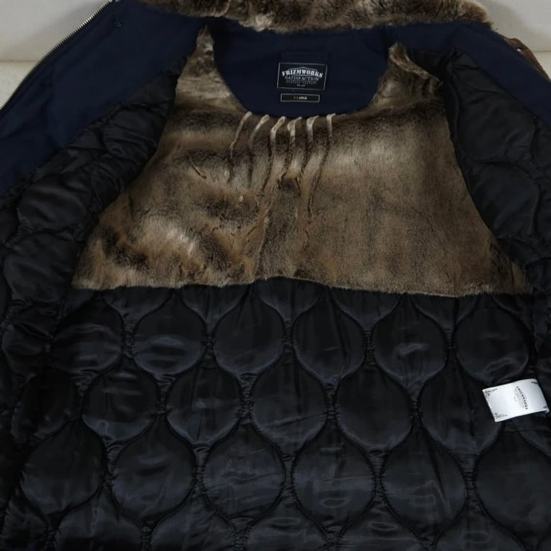 105)FrizmWORKS 프리즘웍스 N-1덱자켓 퍼카라 네이비 상품이미지5