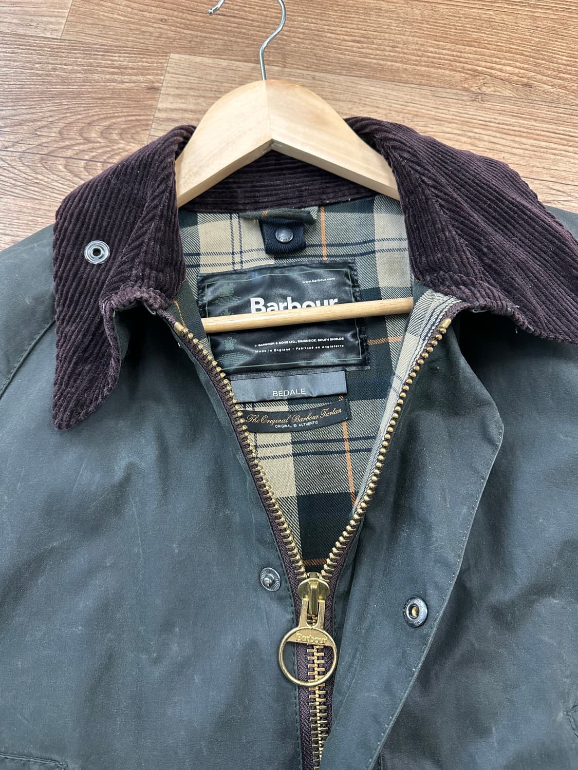 (97)바버 비데일 왁스자켓 세이지 그린 상품이미지4