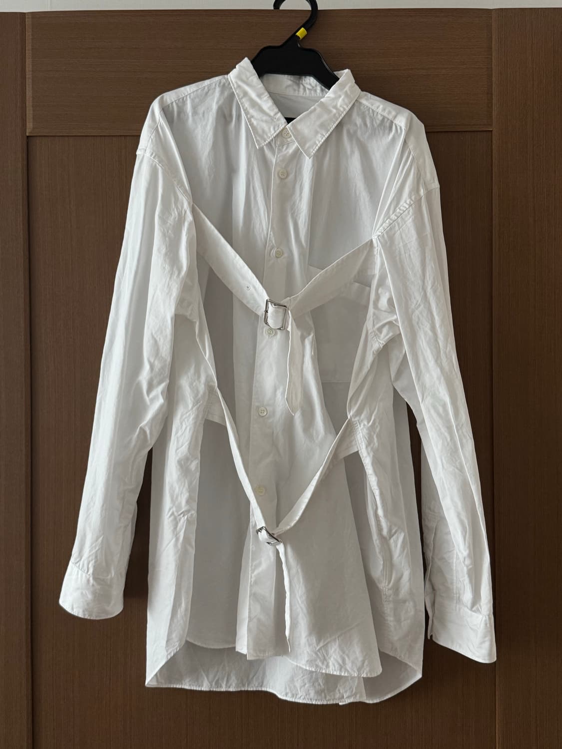 (네고가능)꼼데가르송 블랙 25FW 2버클 코튼 셔츠 (화이트 M) 상품이미지2