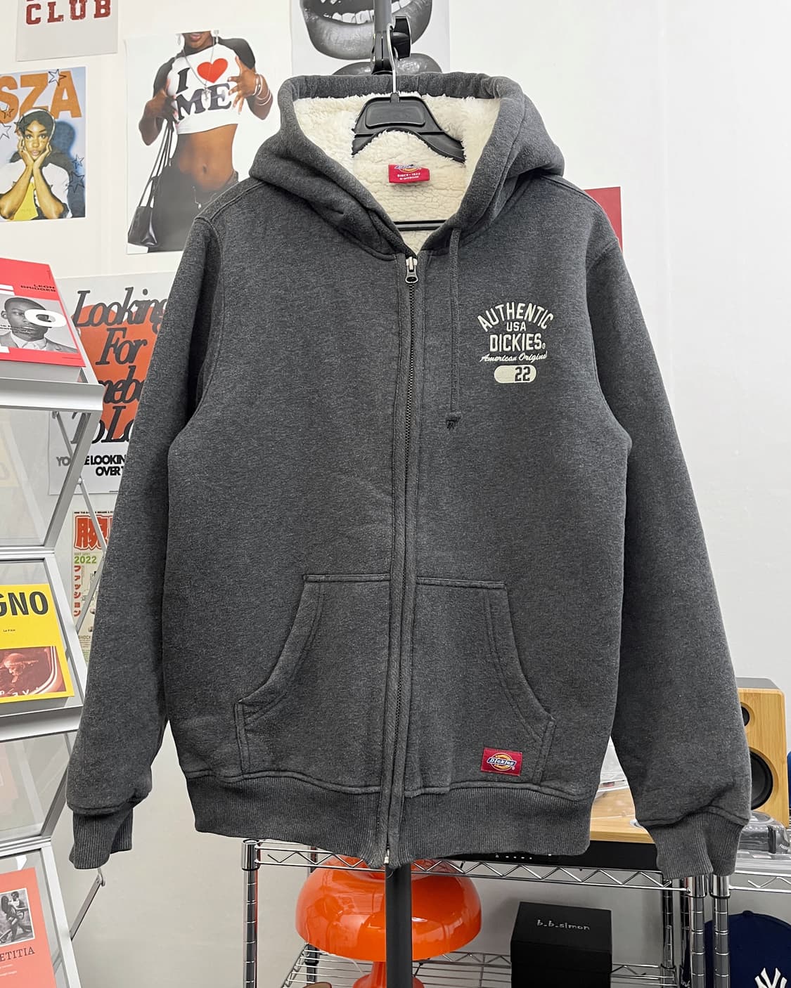 디키즈 00s 울프죠 후드집업 차콜 상품이미지5