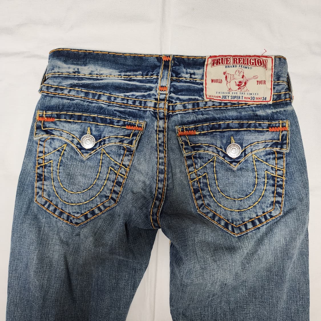 트루릴리젼 JOEY SUPER T Y2K 스티치 부츠컷 데님팬츠 상품이미지3