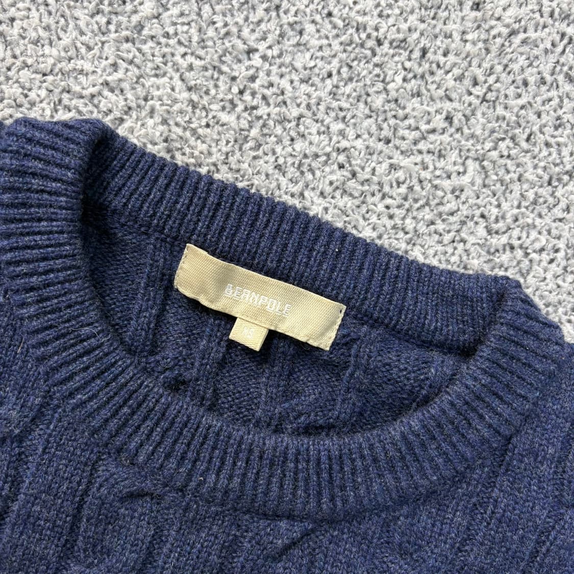 XS 빈폴 남성 긴팔 울 케이블 니트 0413J 상품이미지2