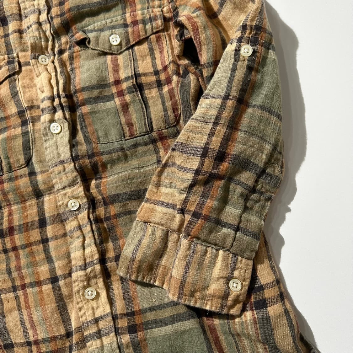 랄프로렌 린넨 견장 체크 셔츠 상품이미지7