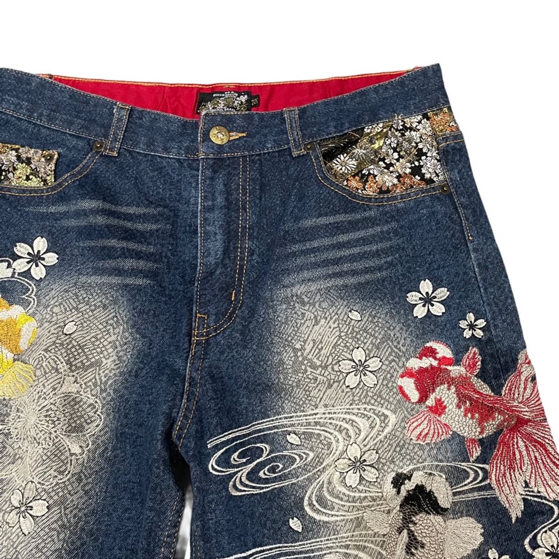 오리엔탈 데님 자수 반바지 상품이미지3