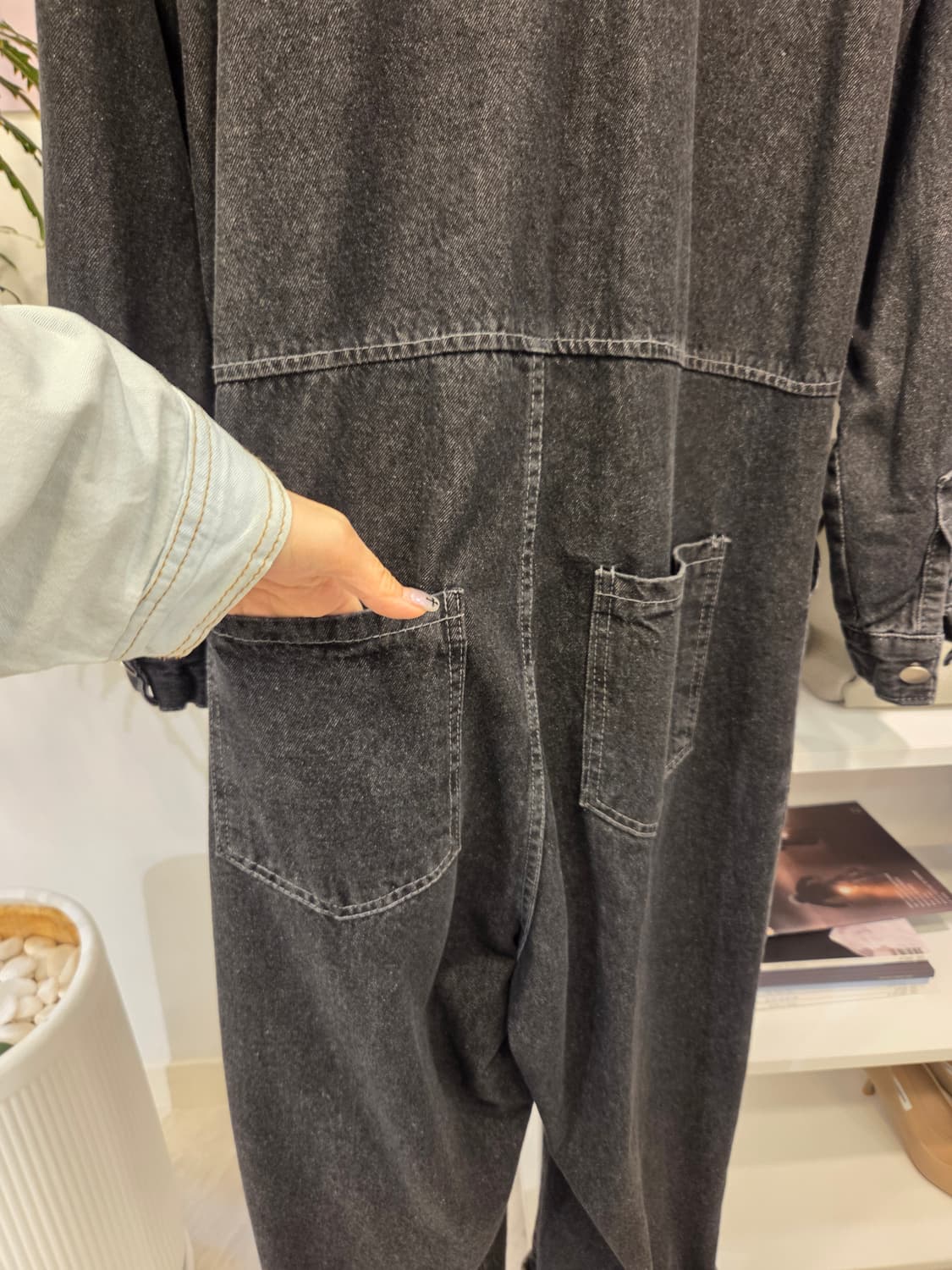 흑청 오버롤 점프수트 상품이미지7
