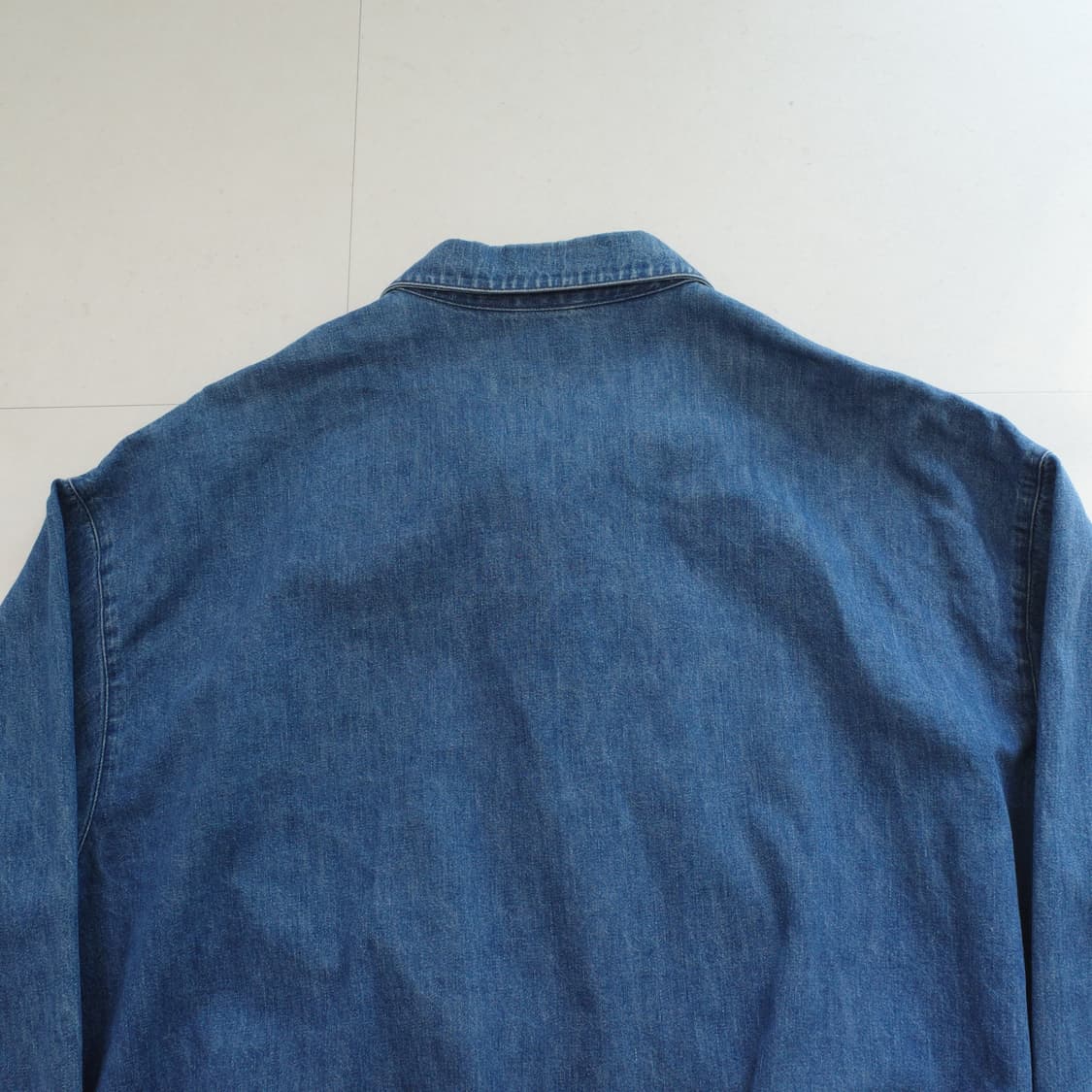 90s 폴로 랄프로렌 데님 베이포트 블루종 해링턴 자켓 XL 상품이미지7