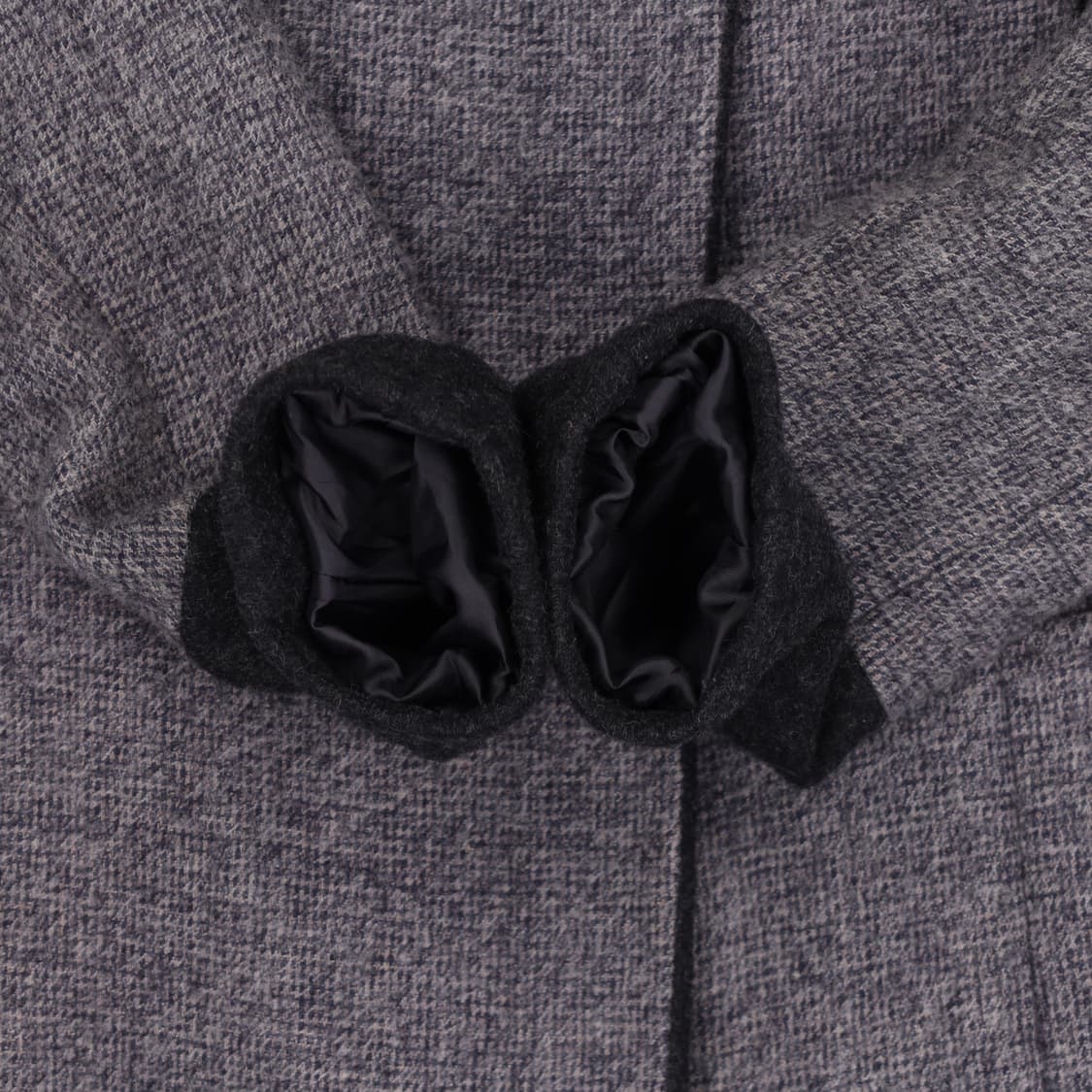 [88-94-165] 잇미샤 여성 울 혼방 싱글 코트 배색 3848 상품이미지5