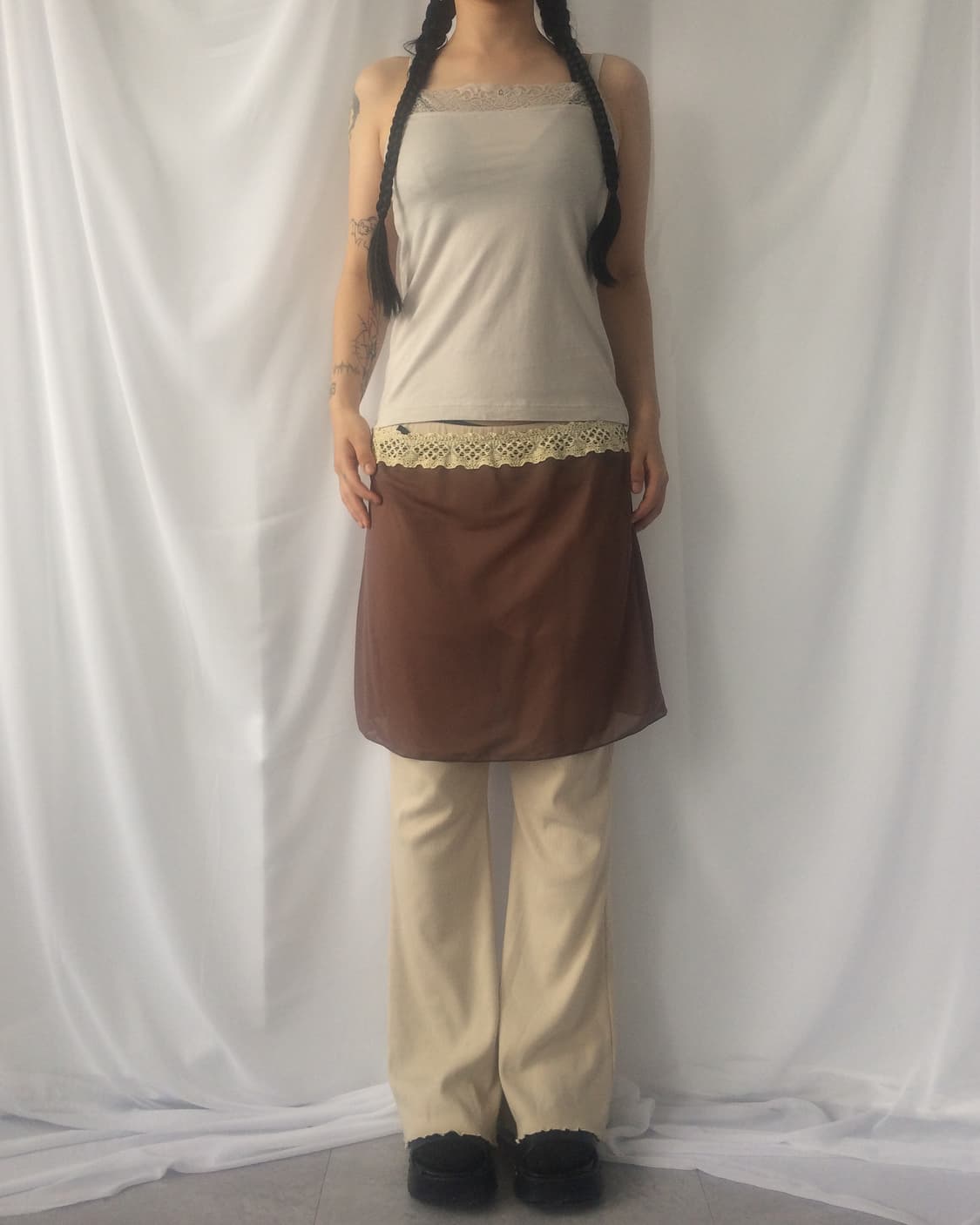 Crochet trimming 2way sleeevleess 상품이미지5