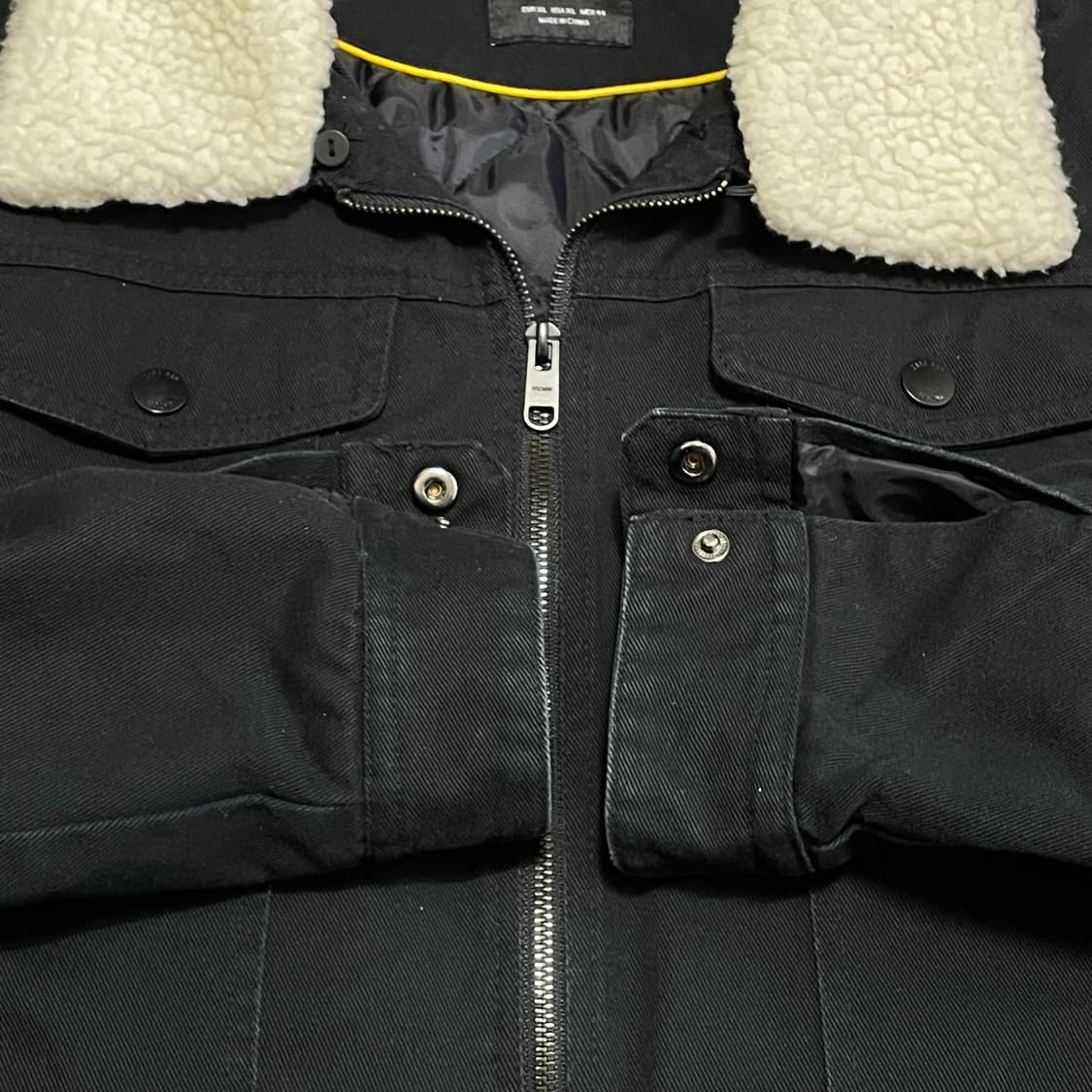 [XL] 자라 블랙 뽀글이 카라 자켓 상품이미지3