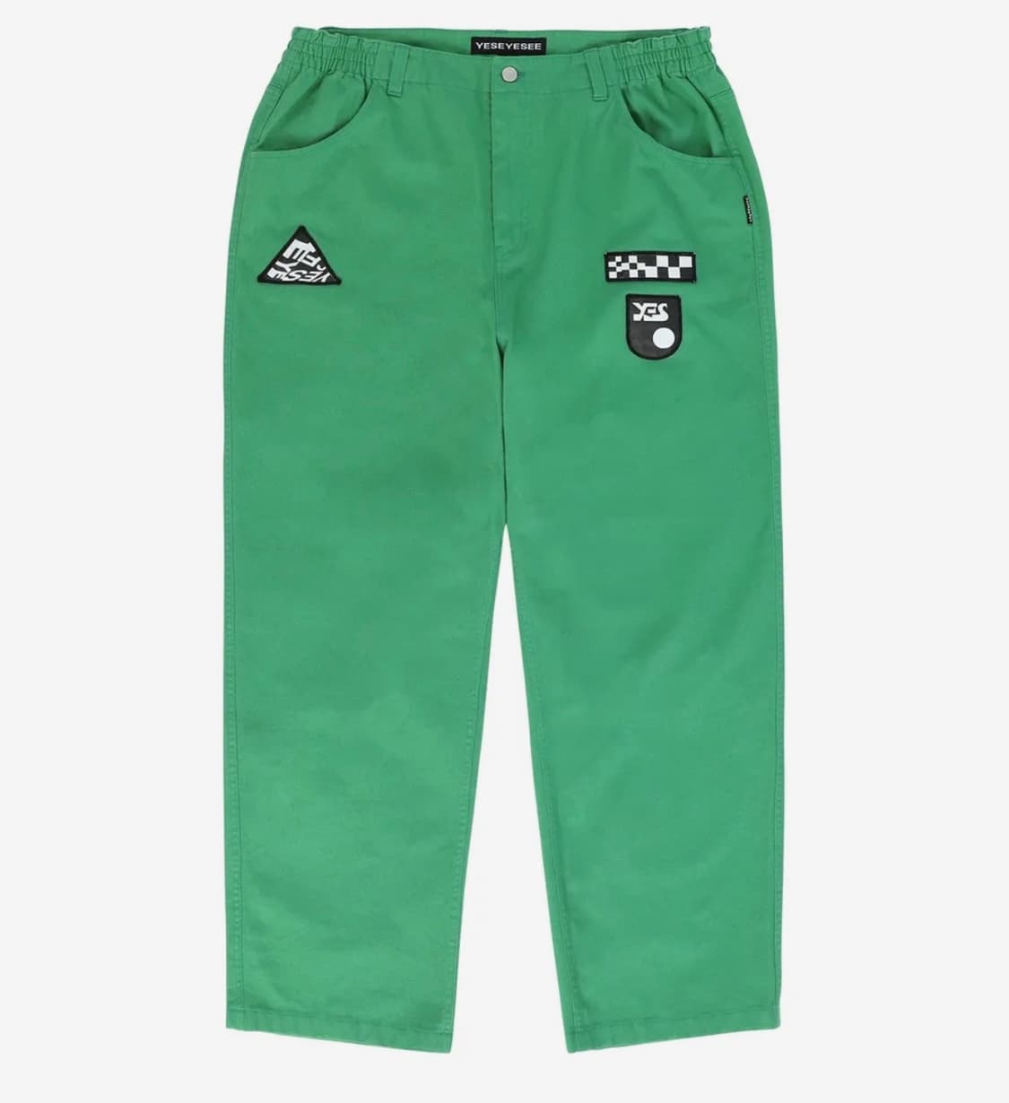 예스아이씨 Patched Twill Pants Green s 새상품 상품이미지4
