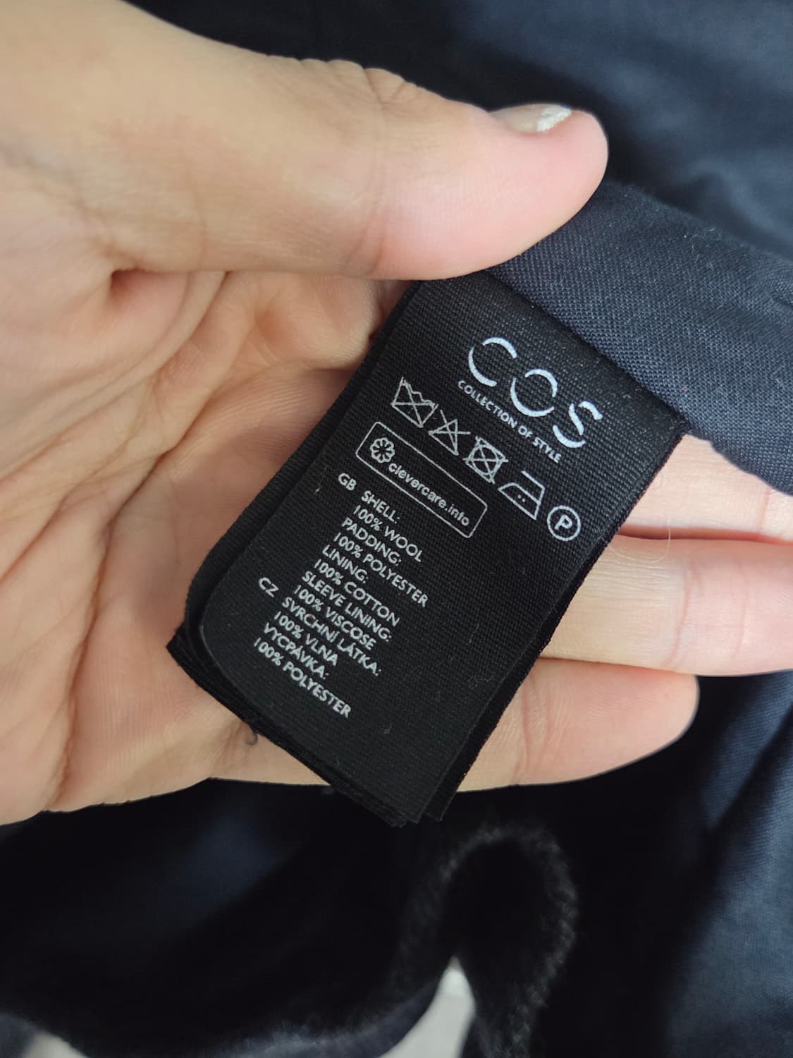 [코스] 가슴 지퍼 포켓 후드 울 패딩 코트 | 00165 상품이미지4