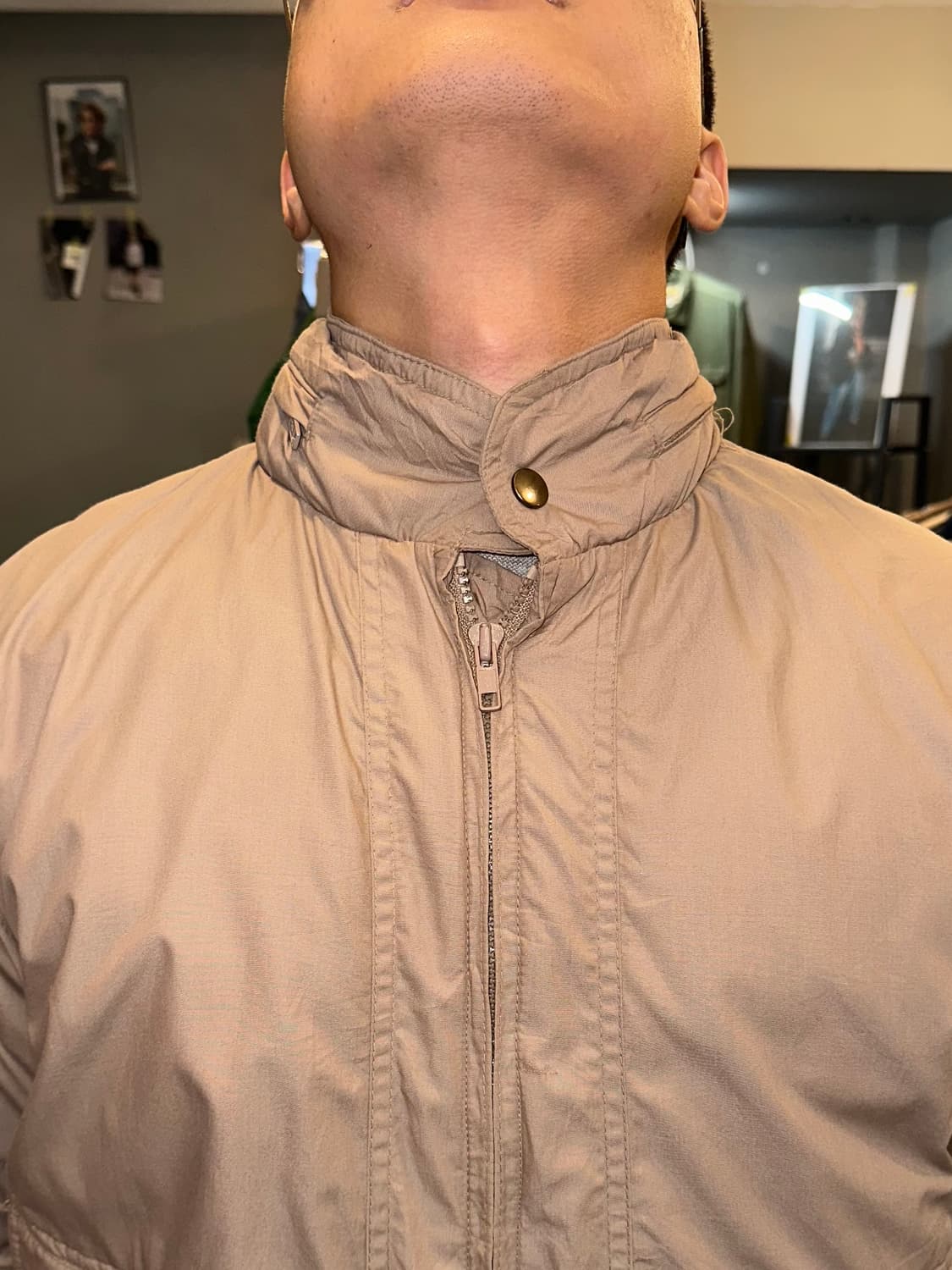 90’s American down padded bomber jacket 상품이미지4