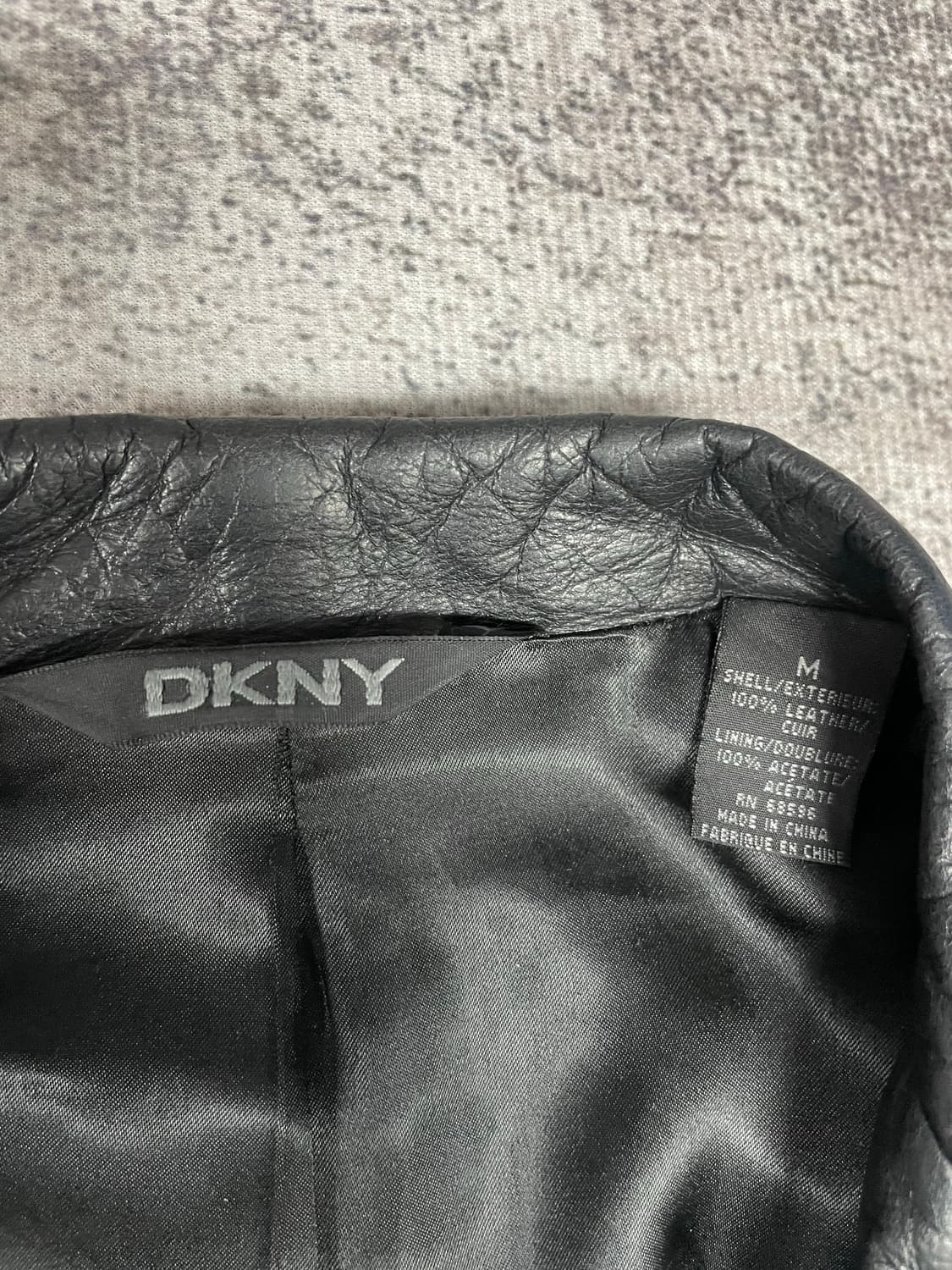 90s DKNY  리얼레더 스티치 자켓 상품이미지4