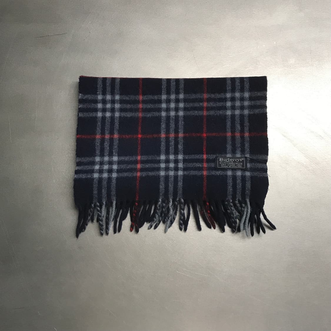 버버리 정품 램스울 머플러 네이비 상품이미지2