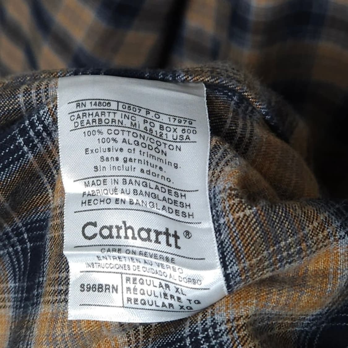 110~115)carhartt 칼하트 워크웨어 셔츠자켓 헤비코튼 상품이미지9