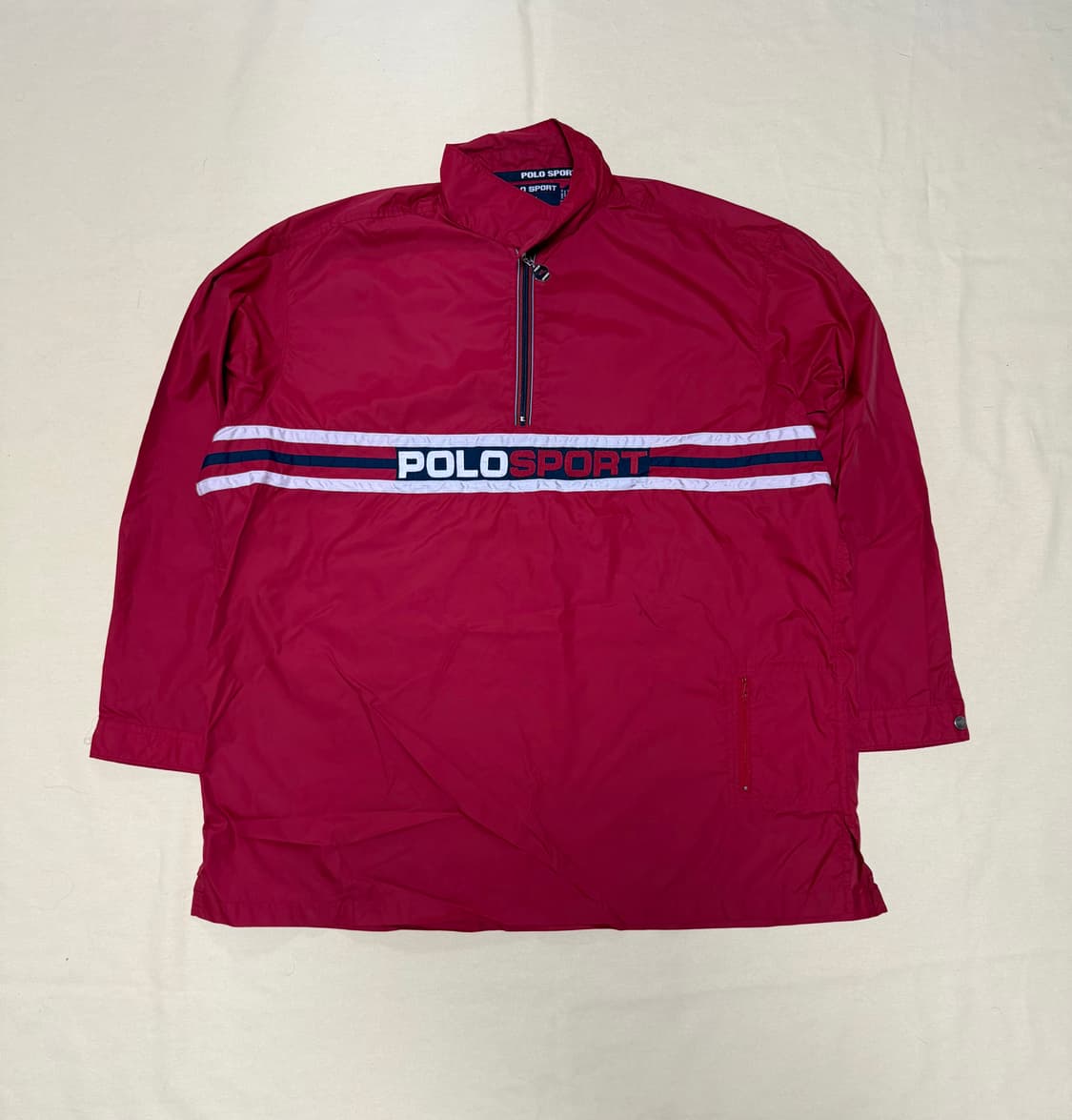 폴로 스포츠 스펠아웃 나일론 하프 집업 풀오버 90s 빈티지 상품이미지1