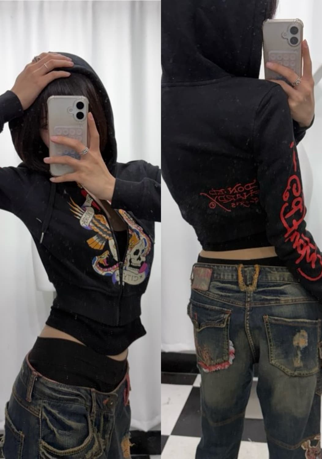 🎸Ed Hardy 프린팅 후디🎸 상품이미지1
