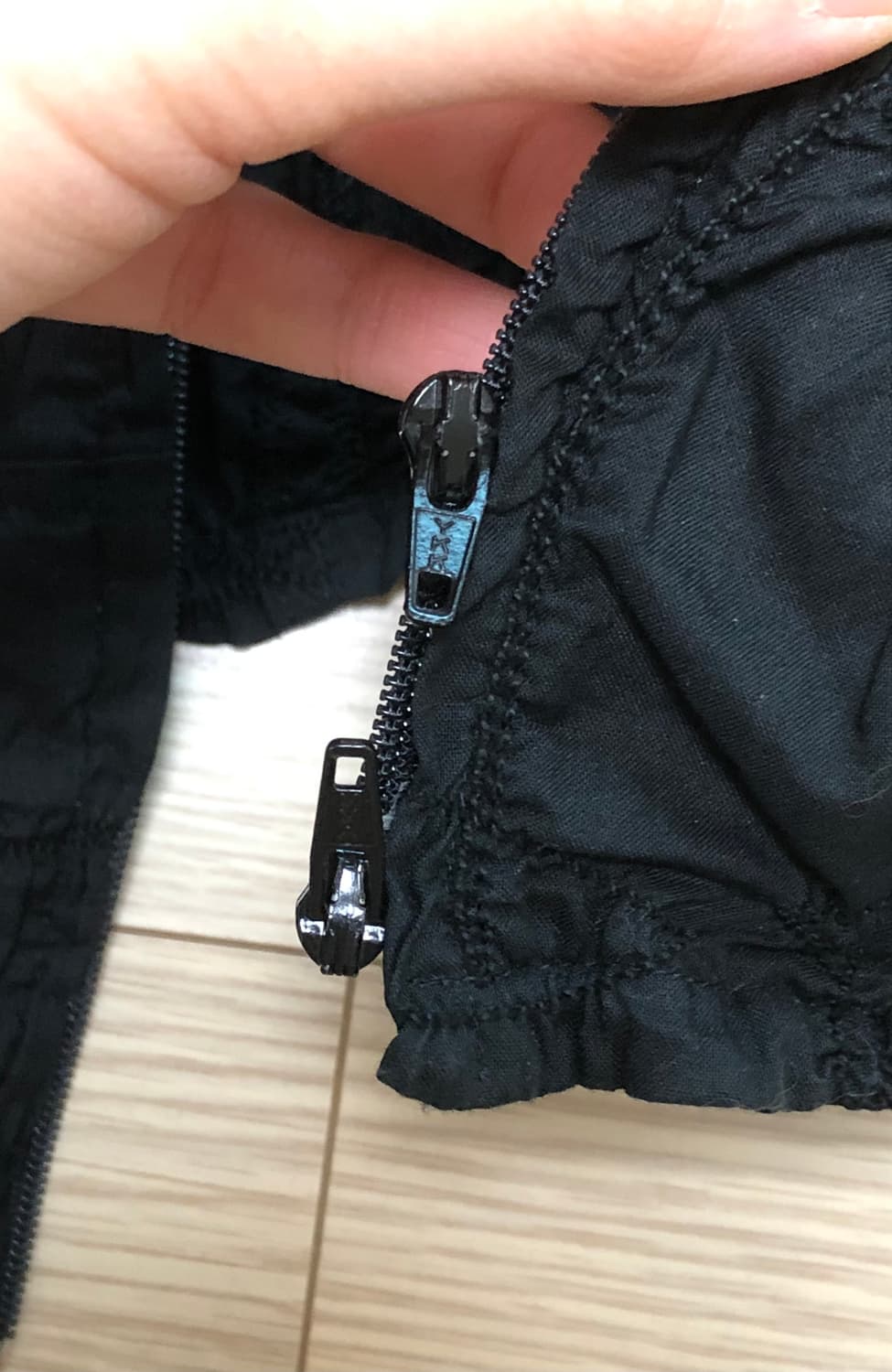 센소유니코 t.b 투웨이 링클 셔링 스탠드카라 5부 집업 셔츠 블라우스 상품이미지6