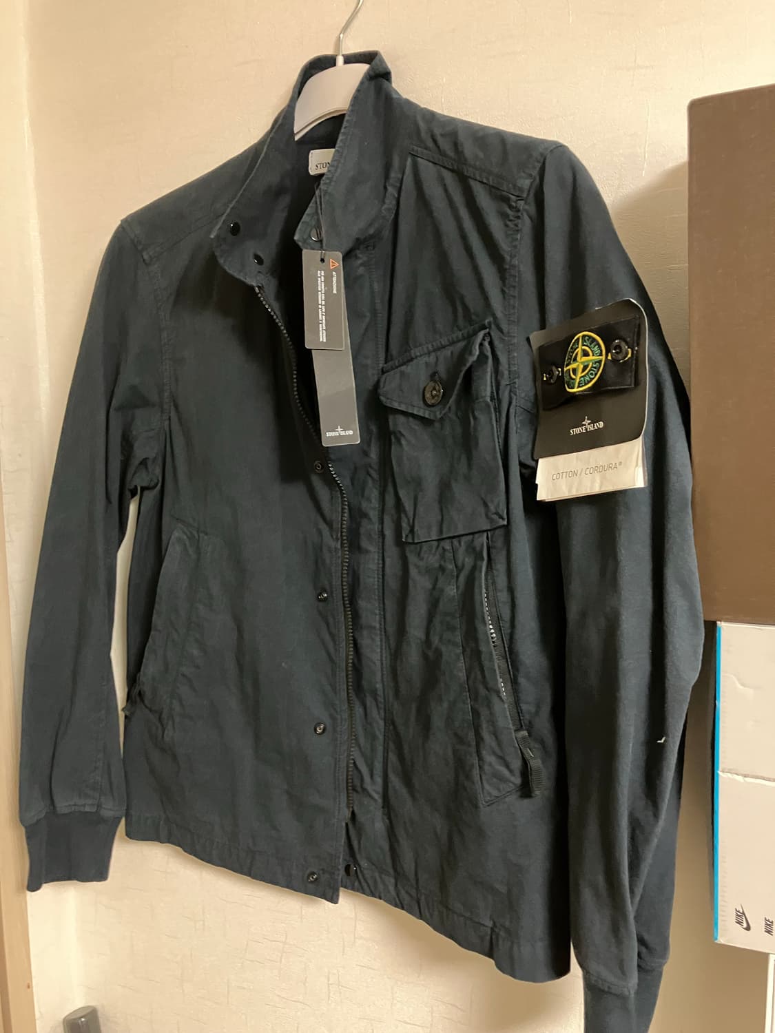 [새상품] 스톤아일랜드 코듀라 코튼 자켓 네이비 S 상품이미지2