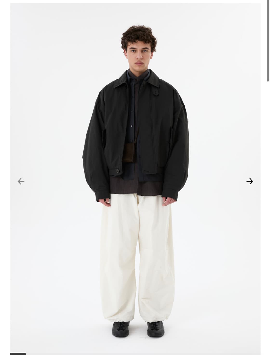 아모멘토 padded cotton nylon jumper 24fw(L) 상품이미지1