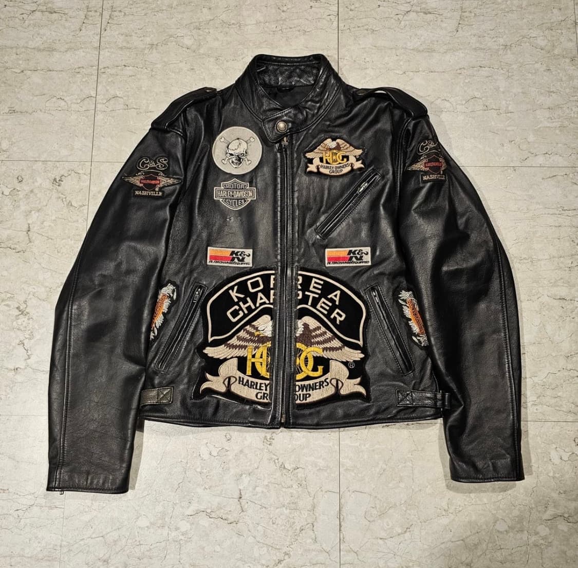 할리데이비슨 코리아 레더바이커 자켓 상품이미지1