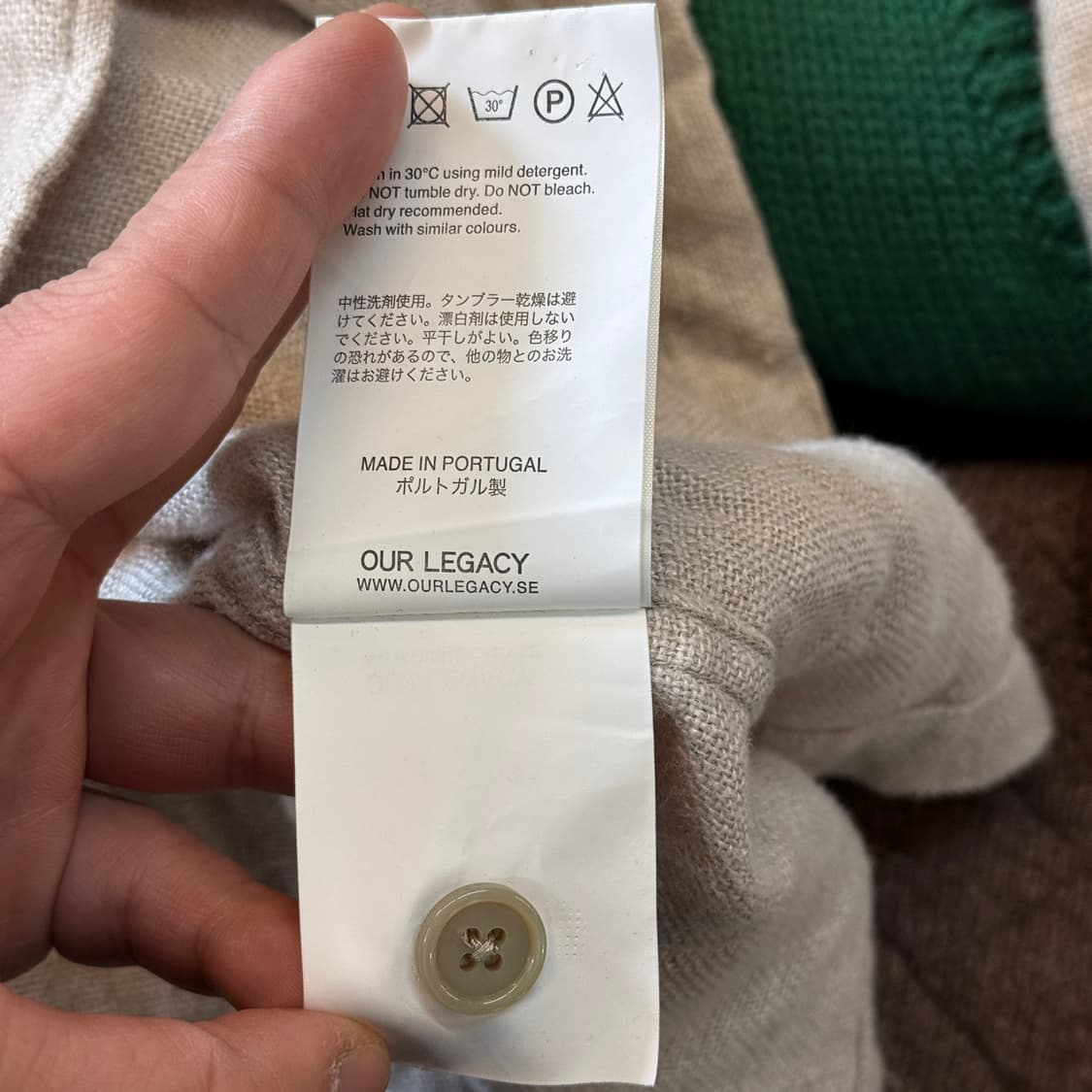 00 ~ 10S 아워레가시 린넨 셔츠 자켓 52 XL 상품이미지10