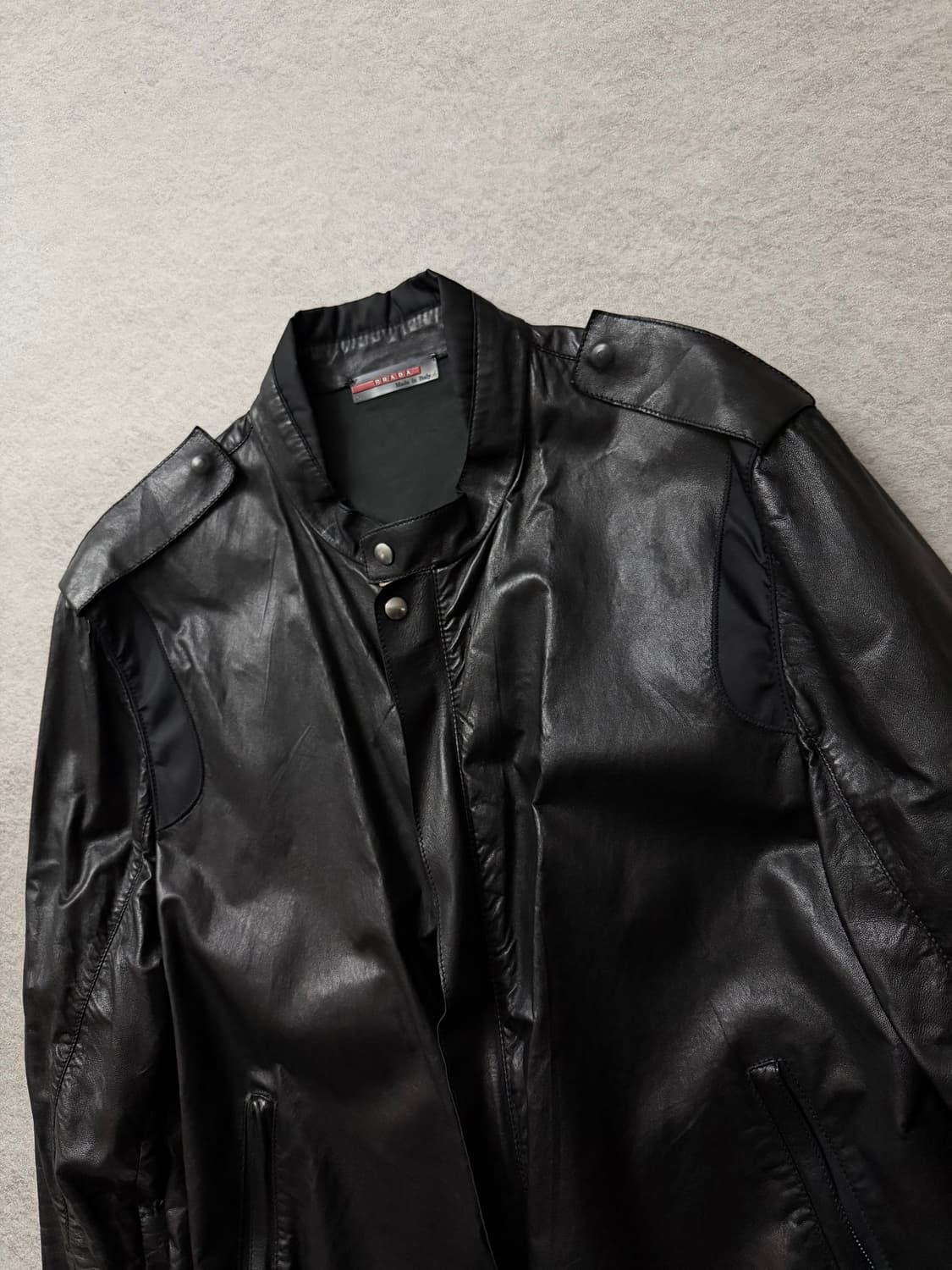 1990‘S 프라다 에폴렛 레더자켓 상품이미지4