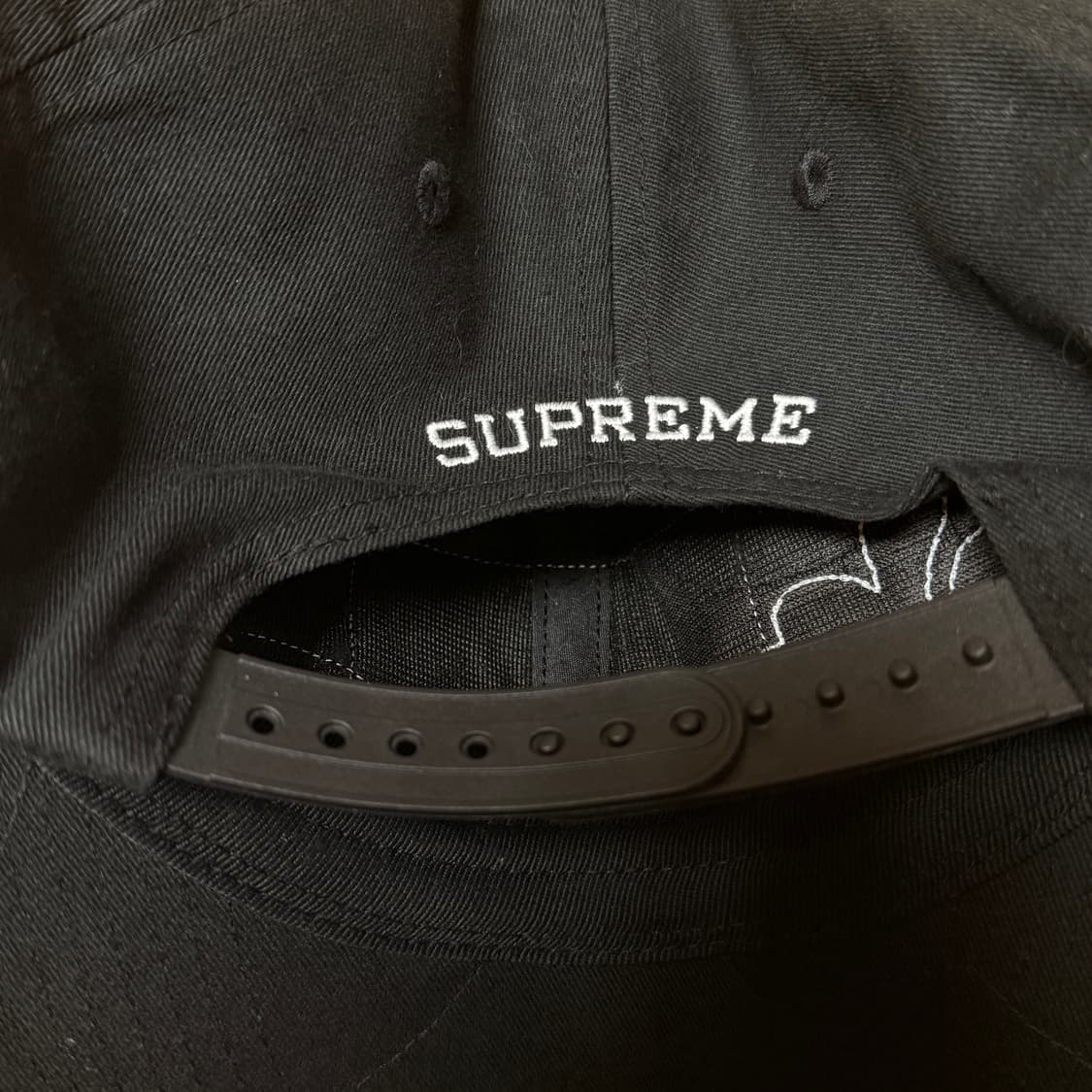 슈프림 패치스 6패널 블랙 상품이미지2