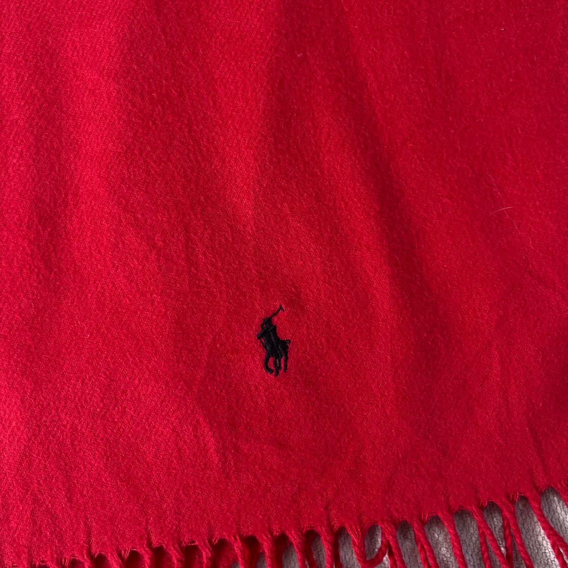 폴로 랄프로렌 스몰포니 레드 머플러 상품이미지3