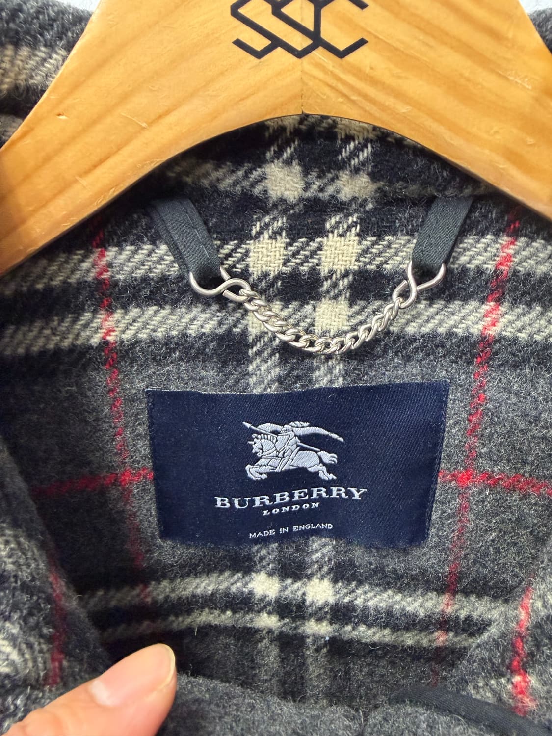 정품) 버버리 여성 루즈핏 그레이 떡볶이 더플 코트 66-77 상품이미지5