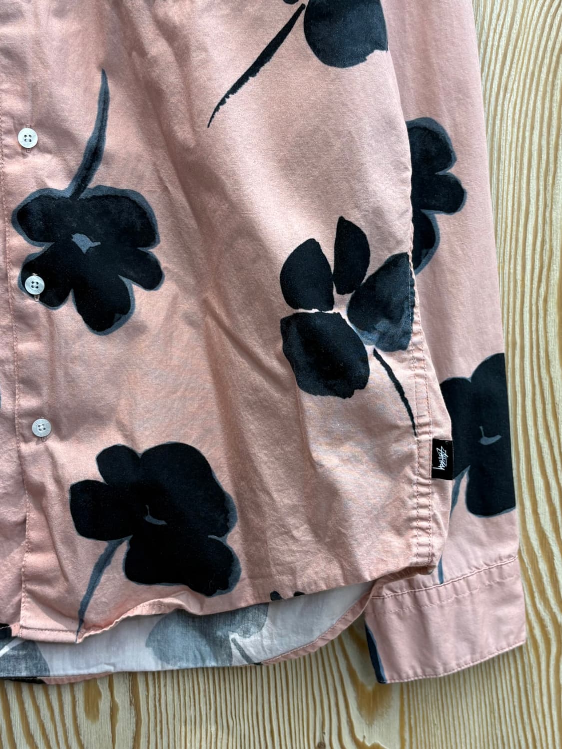 스투시 워터 컬러 플라워 셔츠 상품이미지3