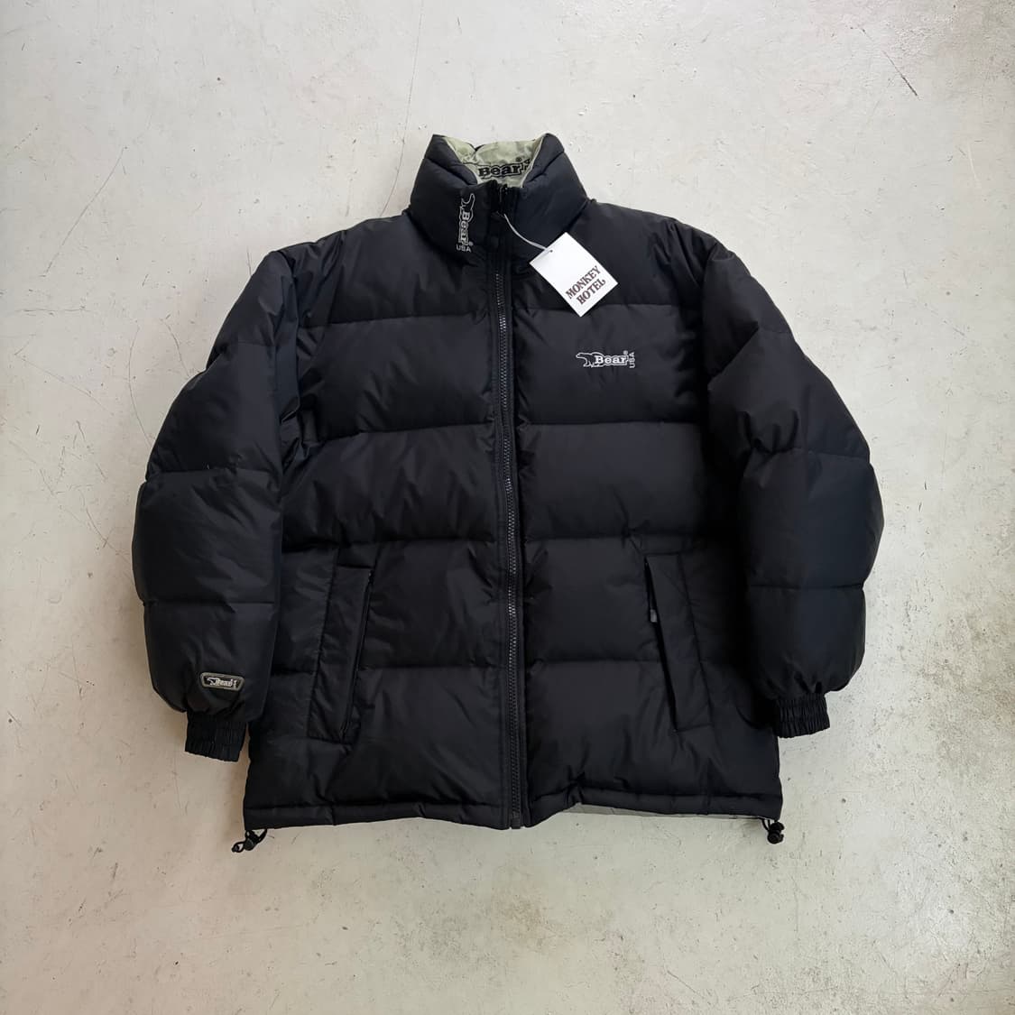 90s USA Bear 빈티지 리버시블 푸퍼 패딩 M 상품이미지1