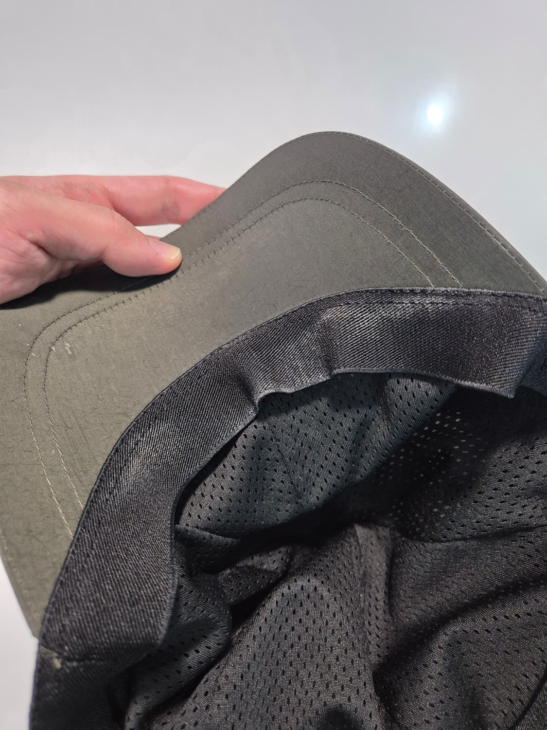 스톤아일랜드 나일론 캡 올리브 XL 상품이미지3