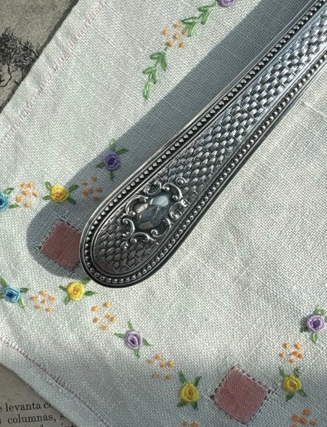 [레어]빅토리아시대 앤틱 실버플레이트 버터나이프 상품이미지5