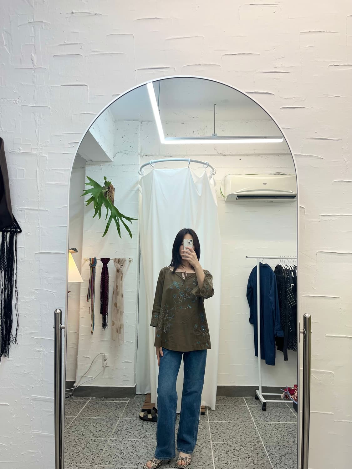 빈티지 브라운 블라우스 상품이미지6