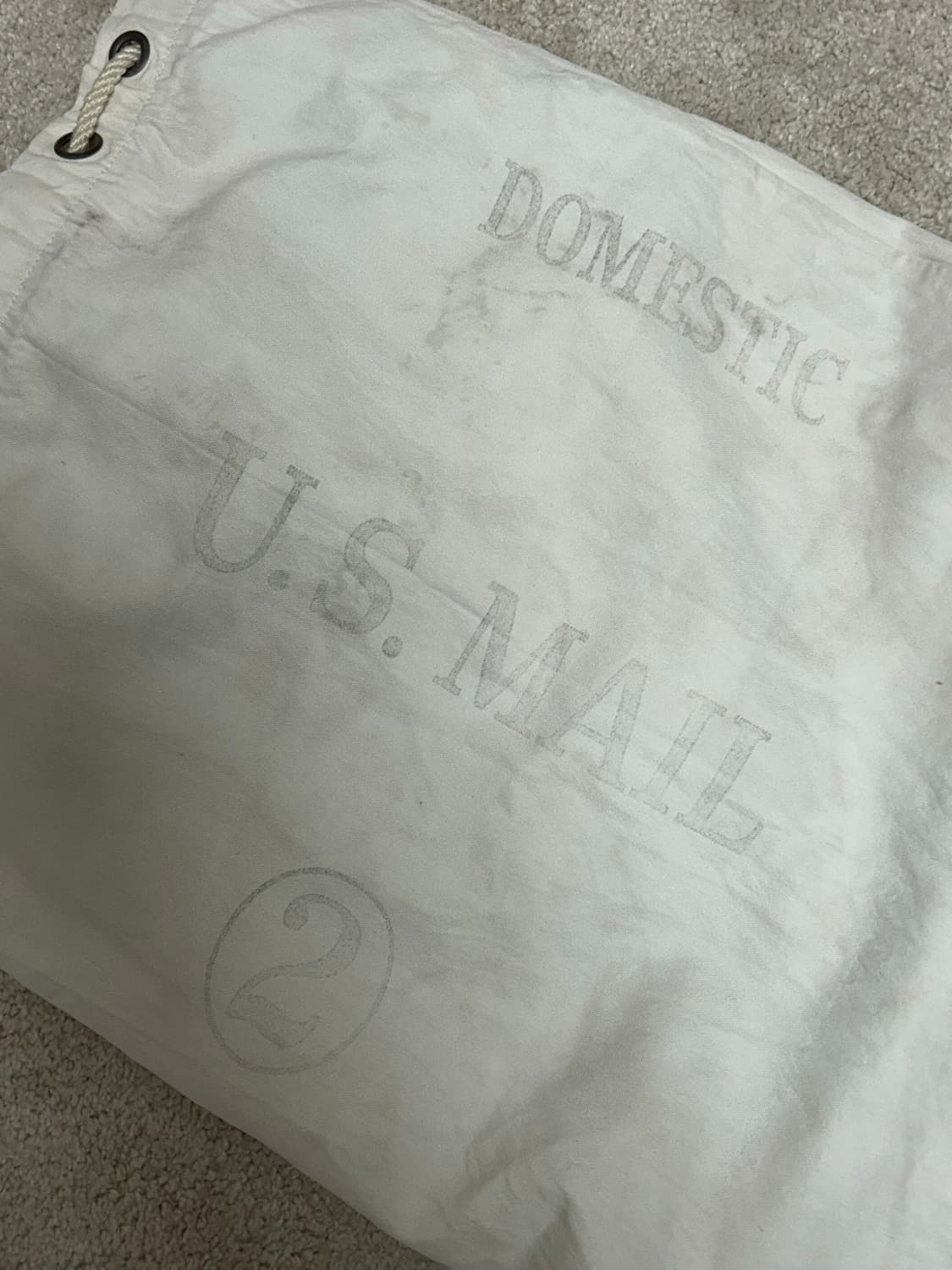 50s-60s HEAVY DUTY US Mail Canvas Bag 상품이미지2