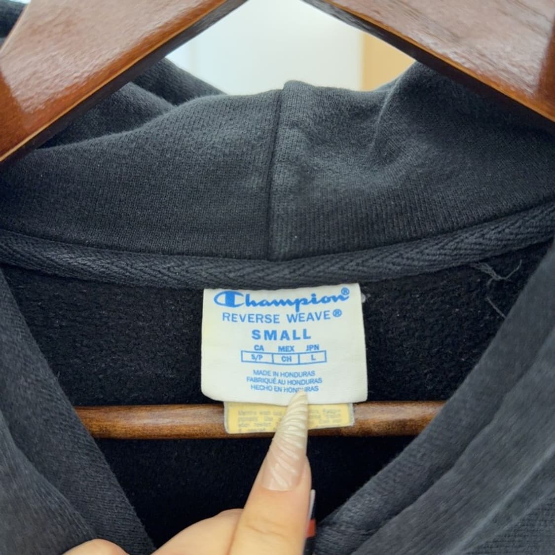 챔피온 리버스위브 빈티지 캐주얼 약기모 후드티 S C08375 상품이미지5