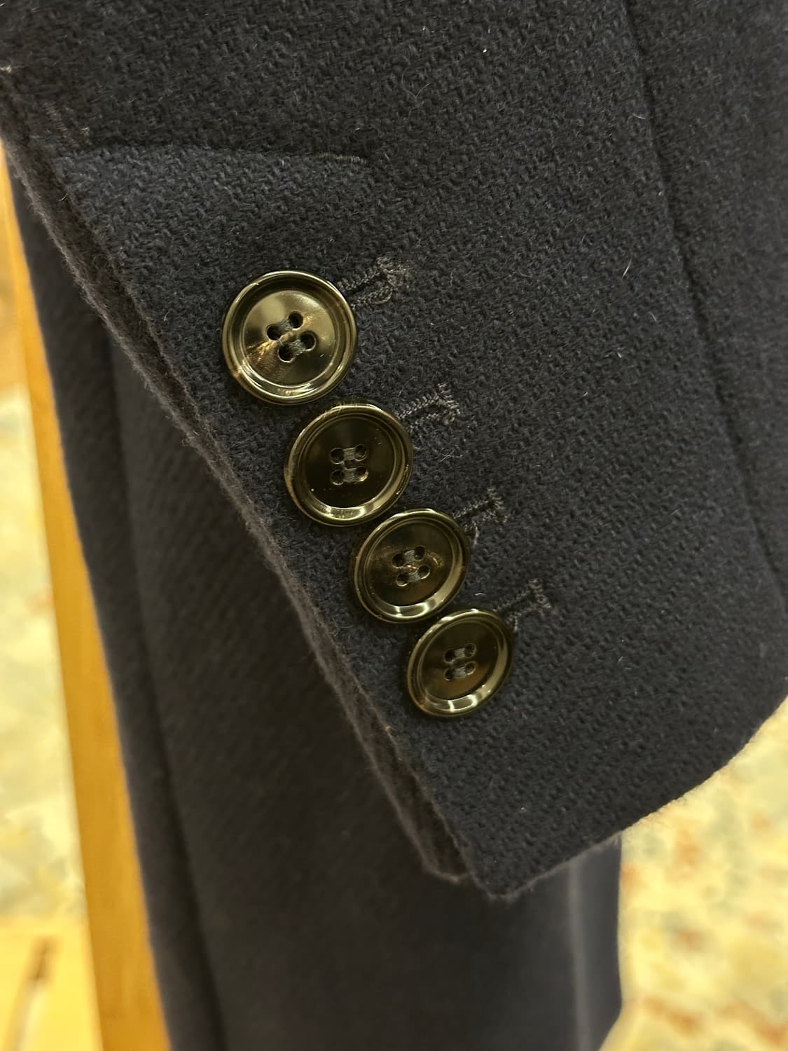 [새제품] AMI 아미 오버사이즈 울코트 네이비 40 상품이미지4