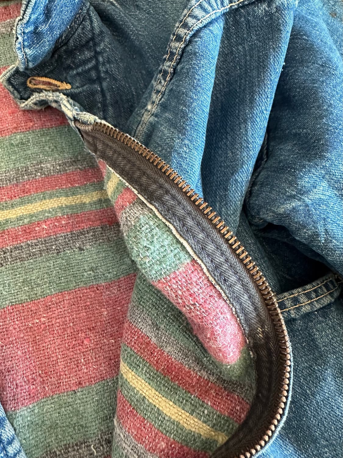 50s USA 빈티지 몽고메리워드 101 2세대 셀비지 데님 자켓 rrl 상품이미지10