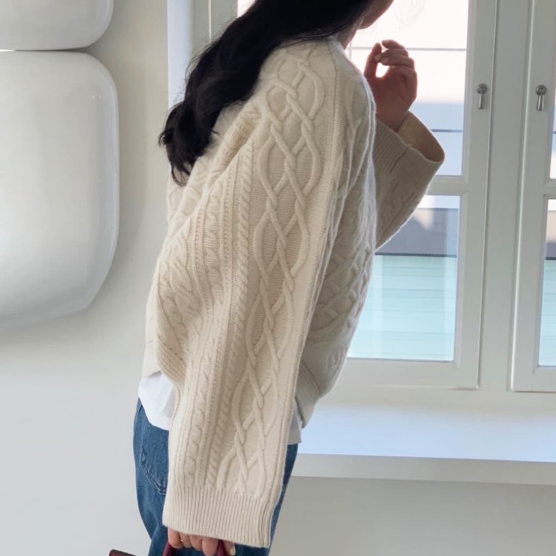 보웬(BOWEN) 캐시미어 돌먼니트 프리사이즈 새상품 상품이미지4