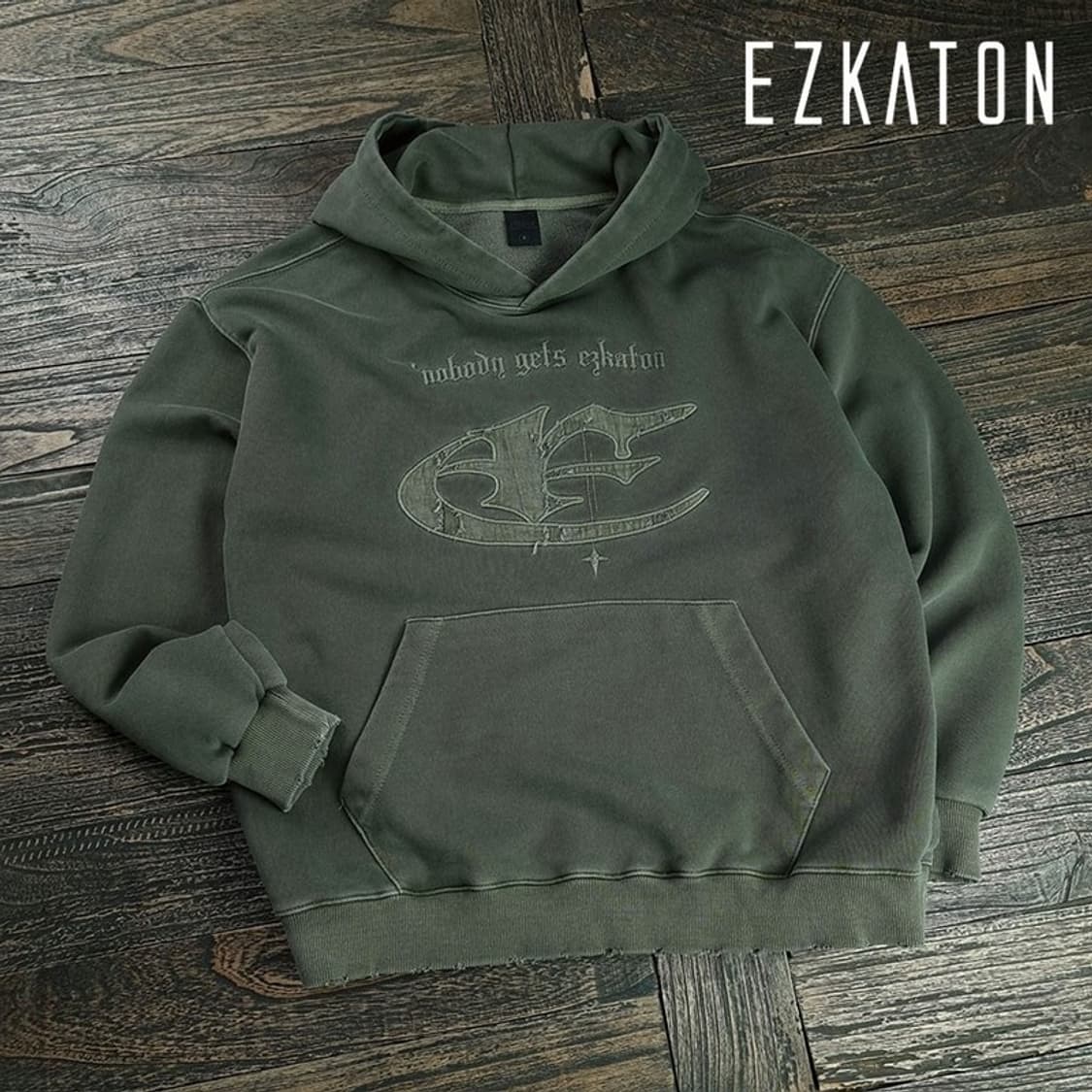 [에즈카톤] 빈티지 그래픽 오버핏 후드티 M19848 상품이미지1