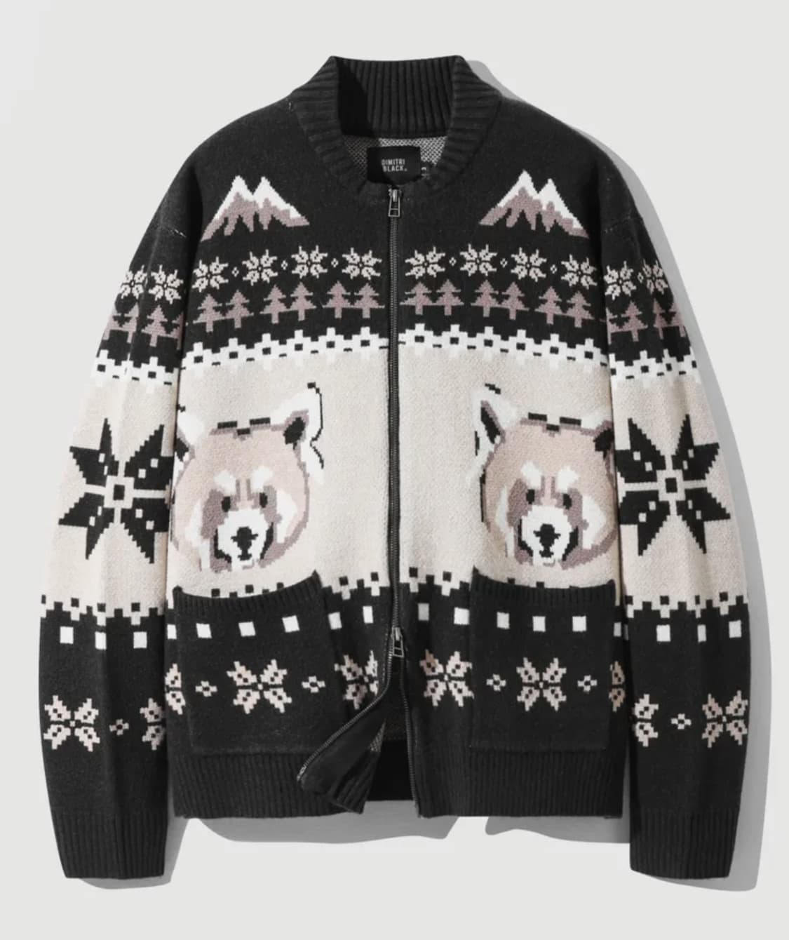 2WAY 에센셜 헤비웨이트 노르딕 가디건_차콜 그레이 [디미트리블랙] 상품이미지1