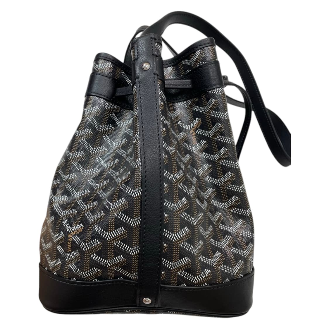 고야드 Goyard 블랙 생루이 패턴 미니 버킷 크로스백 상품이미지5