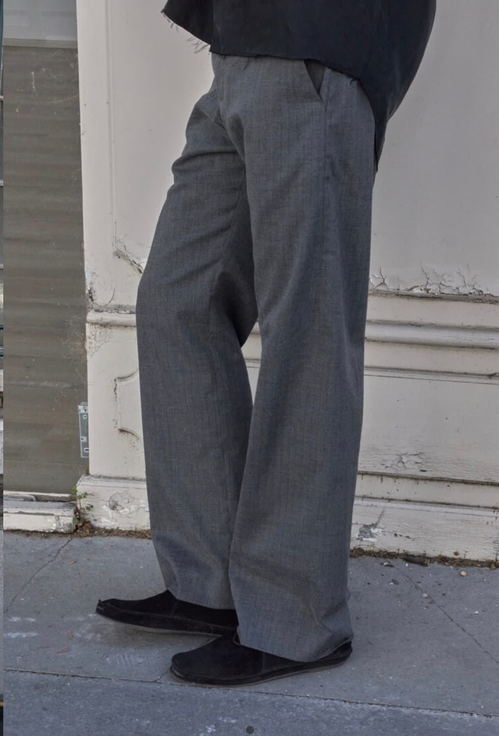 Size 3) 머듈 slacks stripe(grey) 상품이미지1