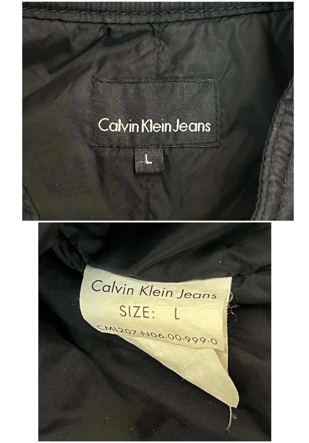 캘빈 클라인 라이더 자켓 블랙 L #csz3692 상품이미지3